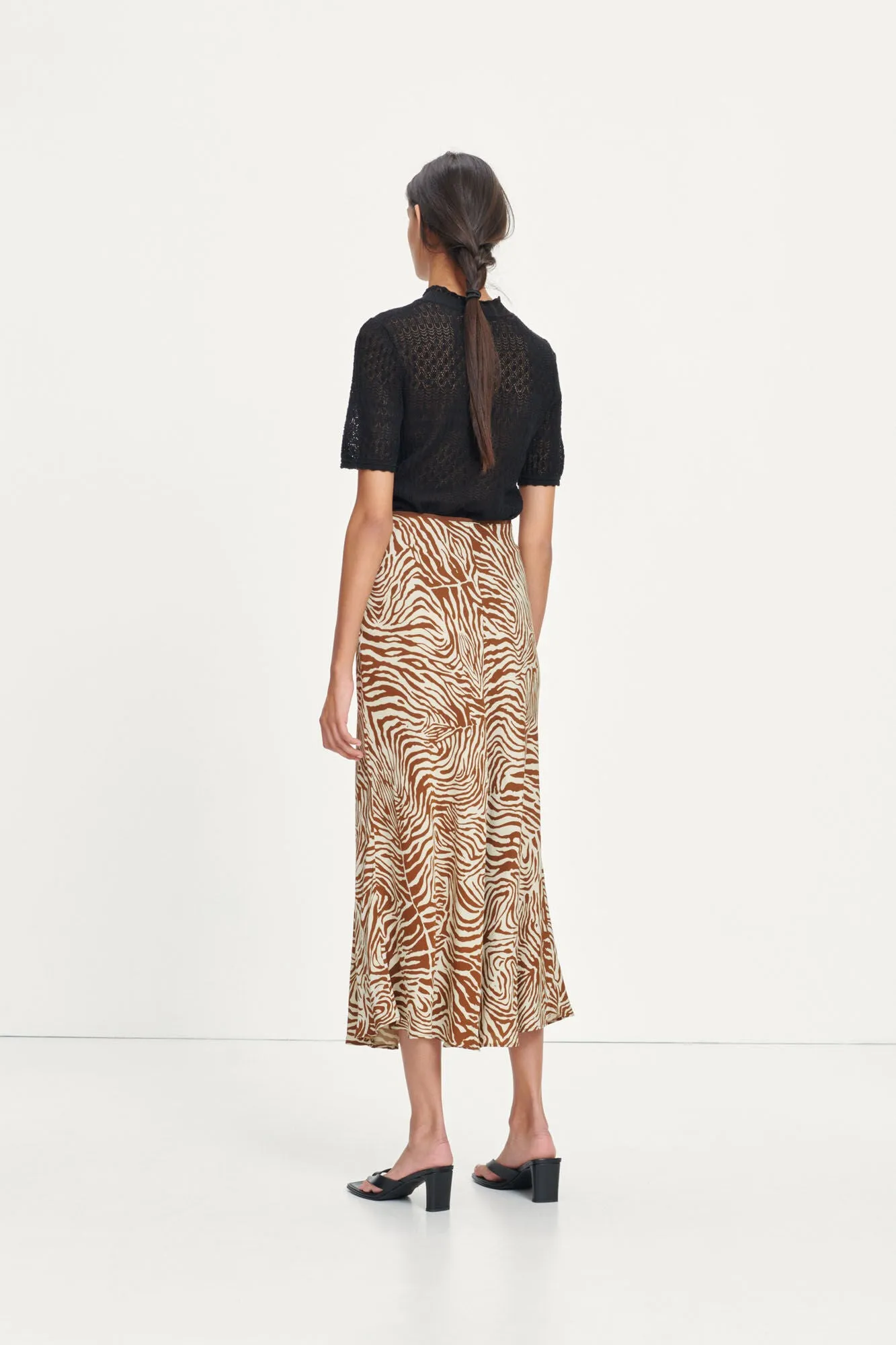 Alsop Skirt Aop - Mountain Zebra