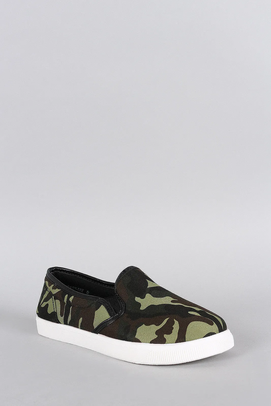 Bamboo Camouflage Slip On Sneaker