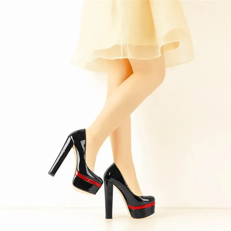 Chunky High Heels Shoes