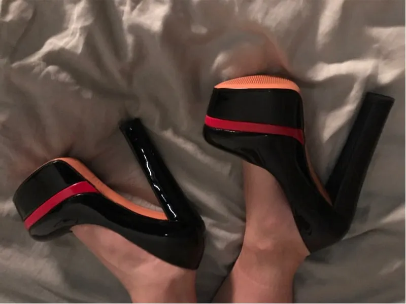 Chunky High Heels Shoes