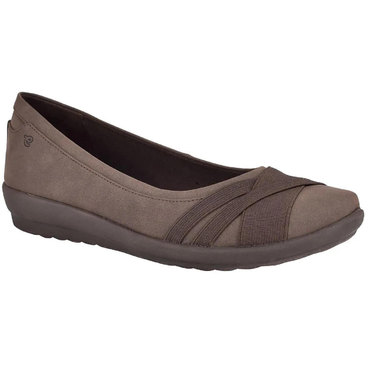 Easy Spirit Womens Acasia 3 Solid Slip On Ballet Flats