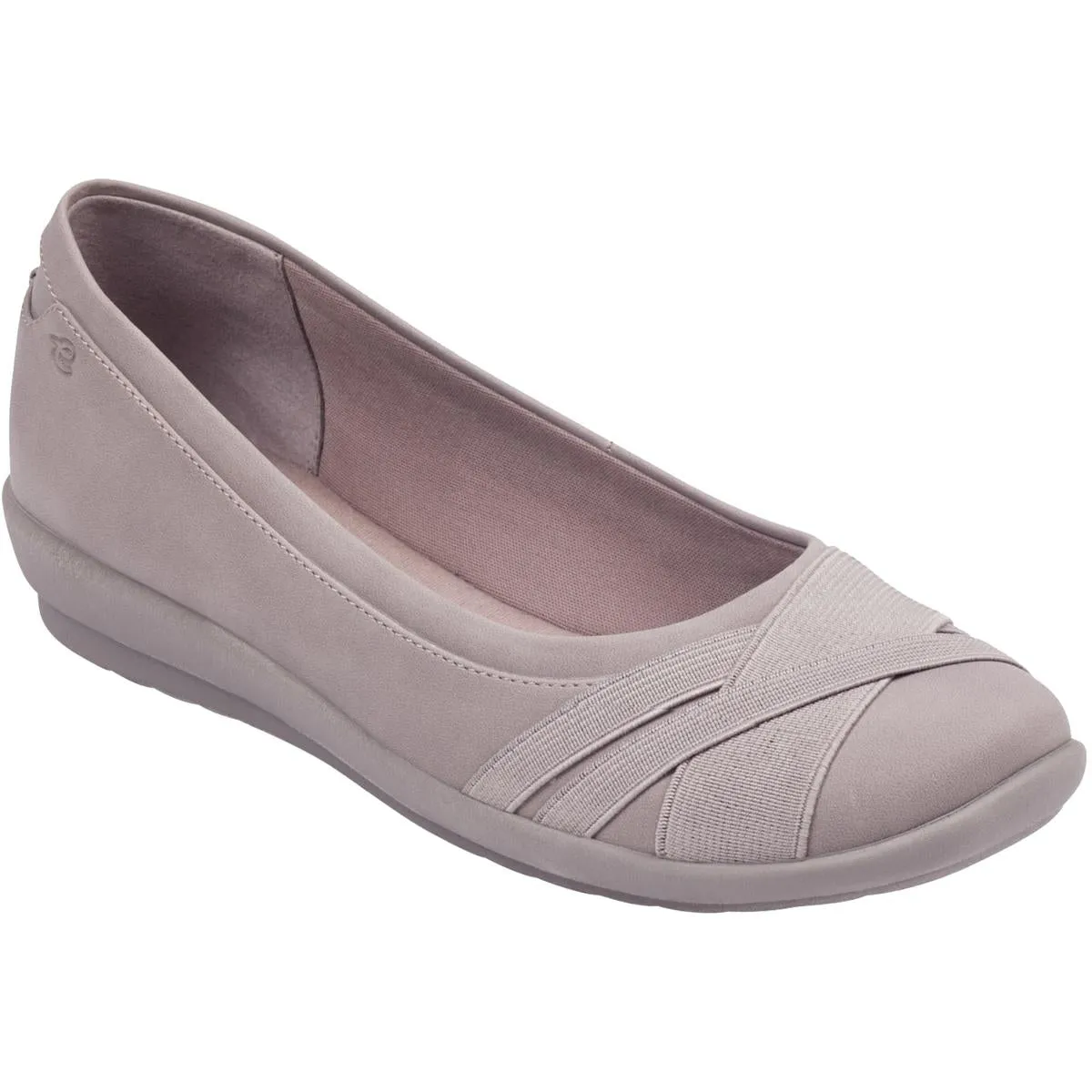 Easy Spirit Womens Acasia 3 Solid Slip On Ballet Flats