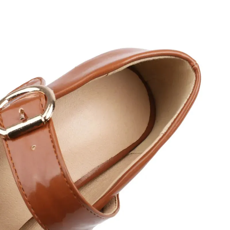 Funki Buys | Shoes | Women's Chunky High Heel Mary Janes