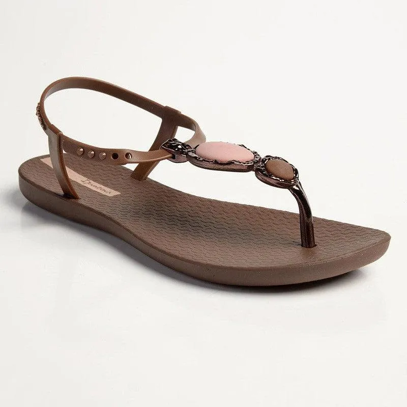 Ipanema Oval Trim Thong Sandals - Brown