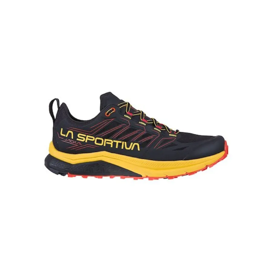 La Sportiva Jackal Mens Trail Running Shoe - Black/Yellow