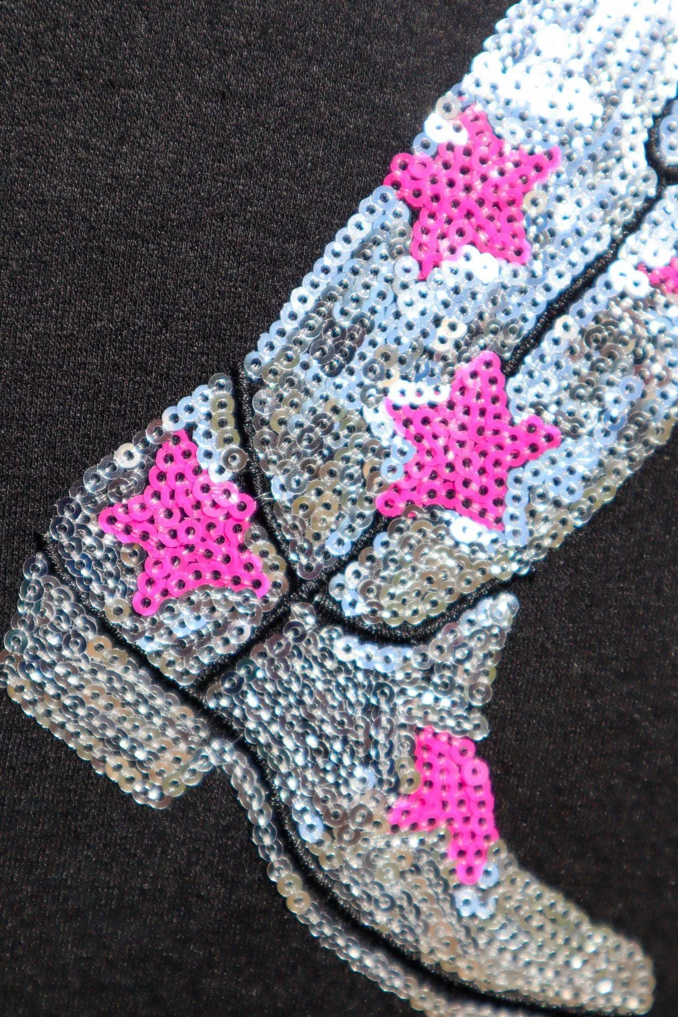 Made for Sparklin' Long Sleeve Sequin Boots Tee