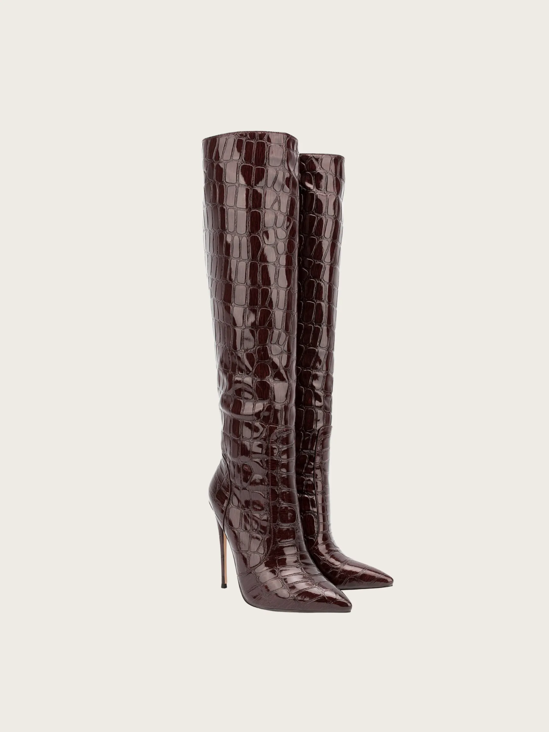 Marina Leather Stiletto Boots