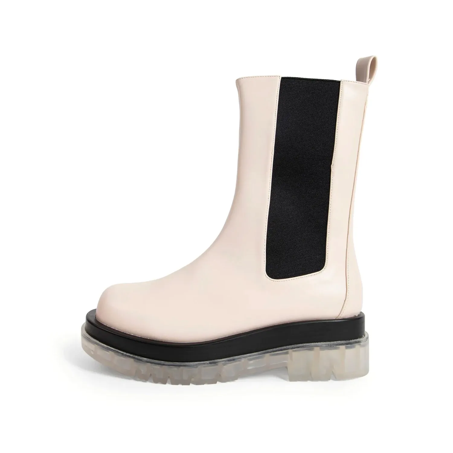 RAID Neville Chunky Boot in Off White