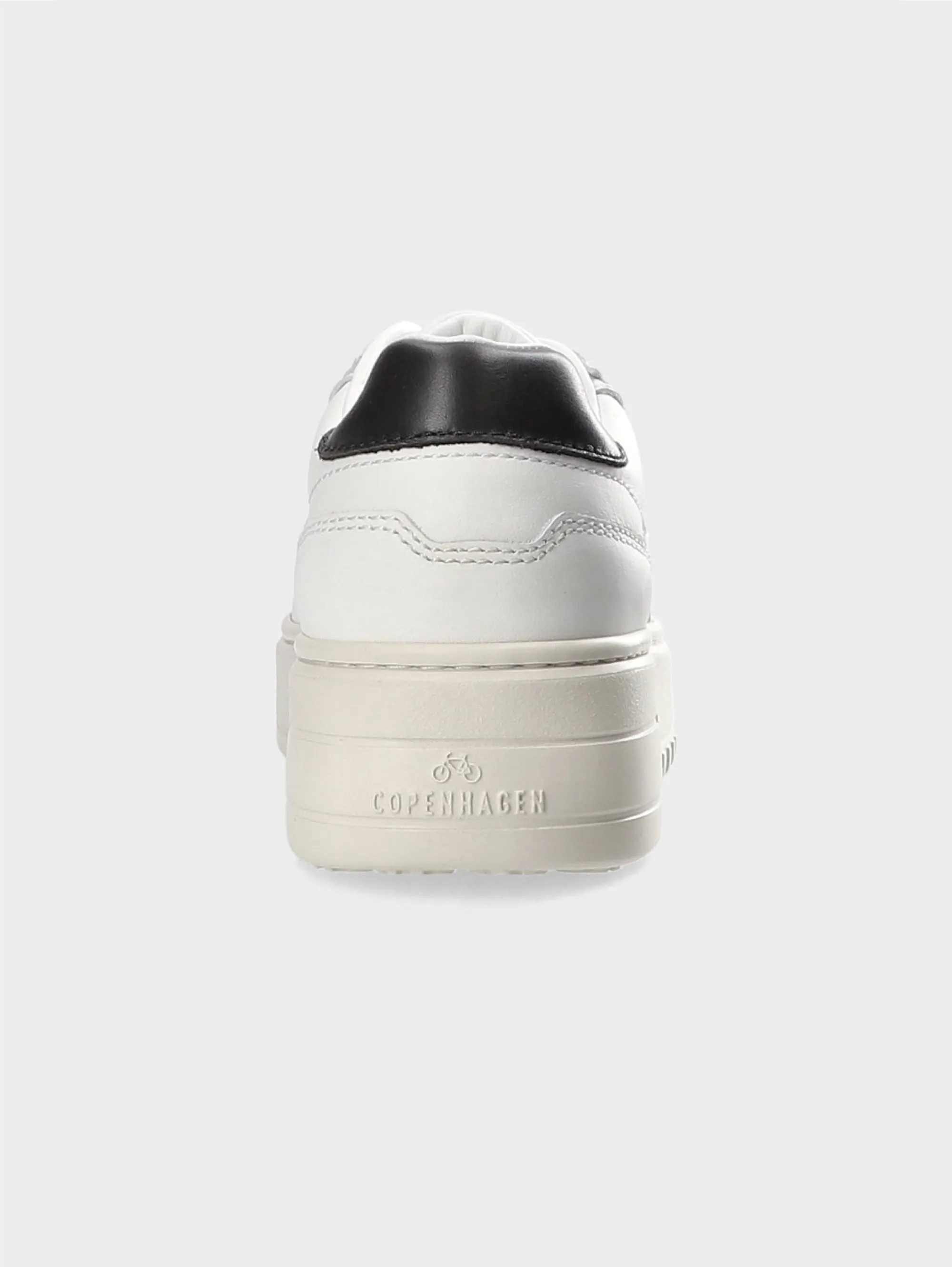 Sneakers in Pelle con Suola Bold Bianco/Nero