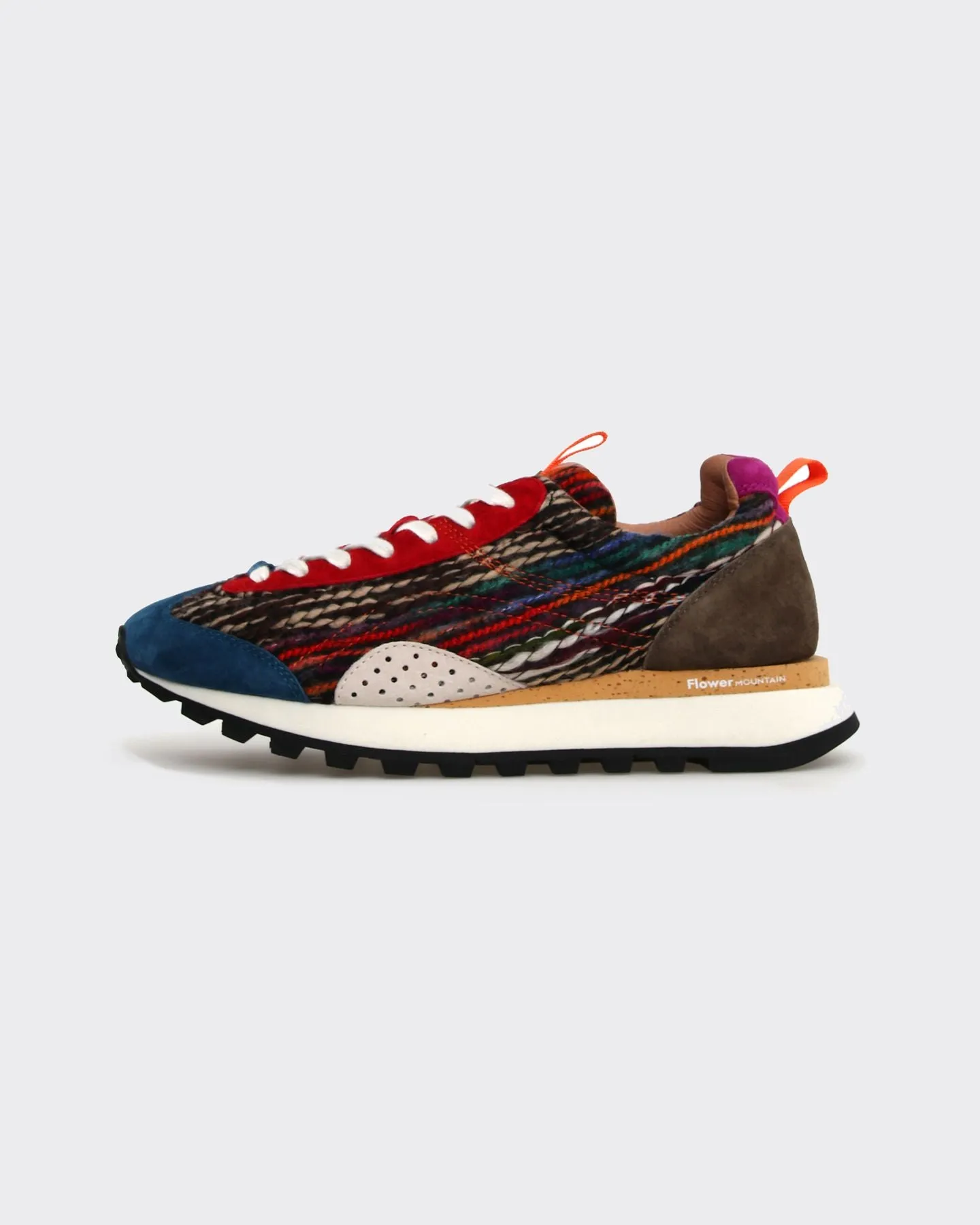 Sneakers New Asuka Uni Suede/Woolen Knitting Multicolor