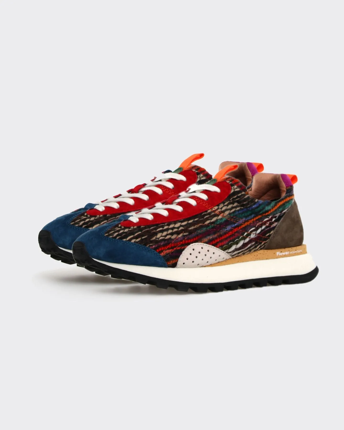 Sneakers New Asuka Uni Suede/Woolen Knitting Multicolor