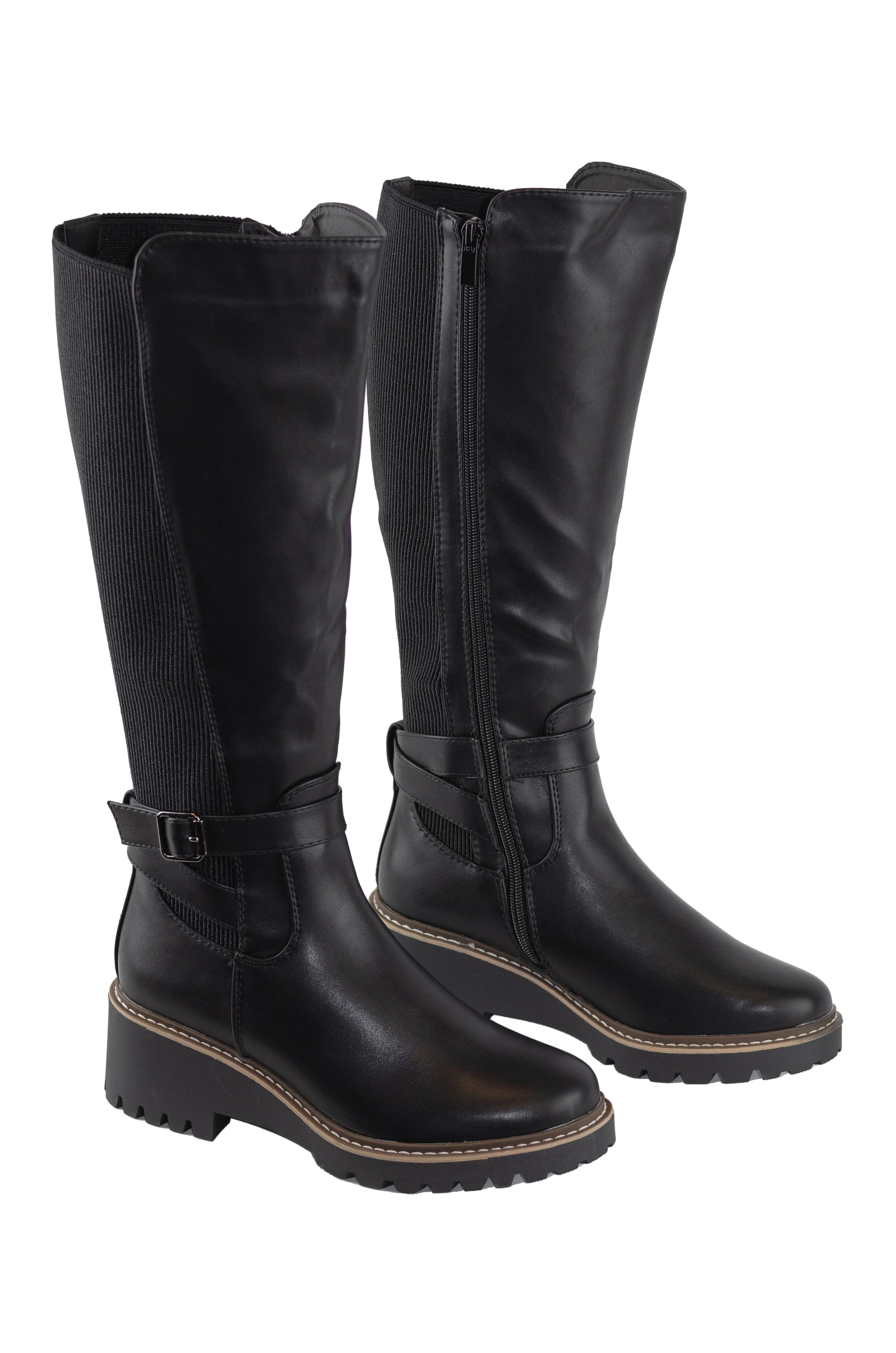 Soldier - Chunky Heel Knee High Boots for Women