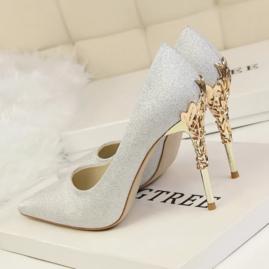 Thin Heel High Heels Pointed Toe Ladies Shoes