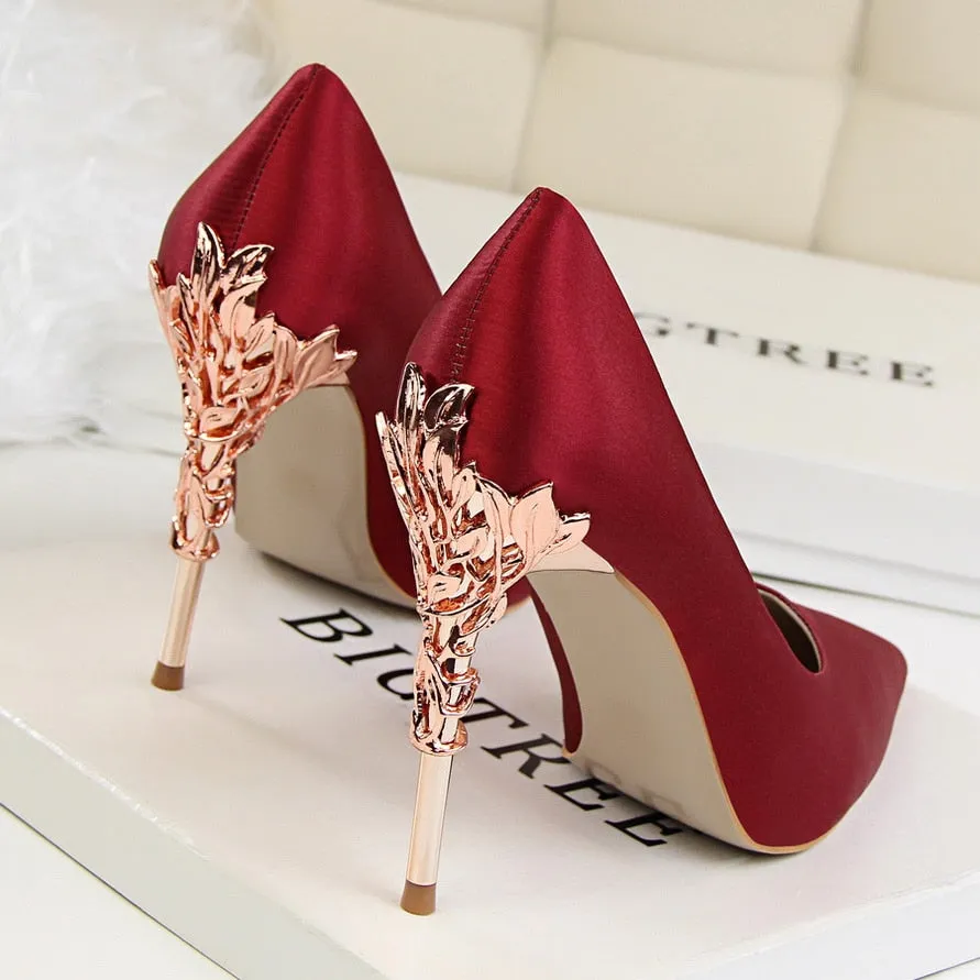 Thin Heel High Heels Pointed Toe Ladies Shoes