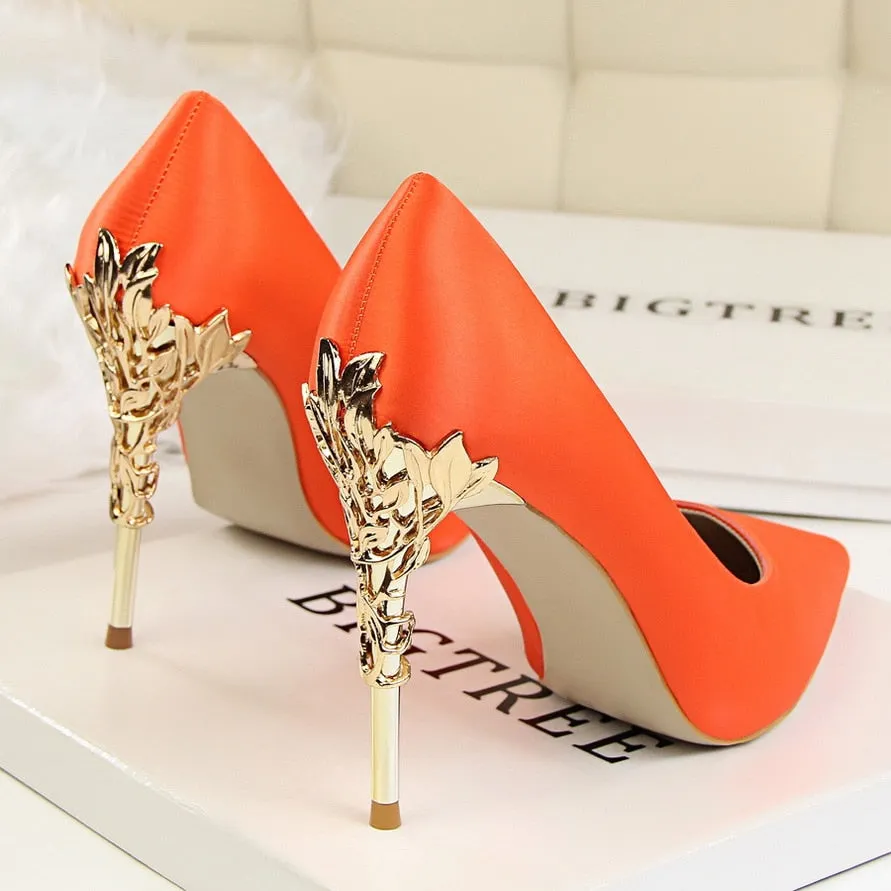 Thin Heel High Heels Pointed Toe Ladies Shoes