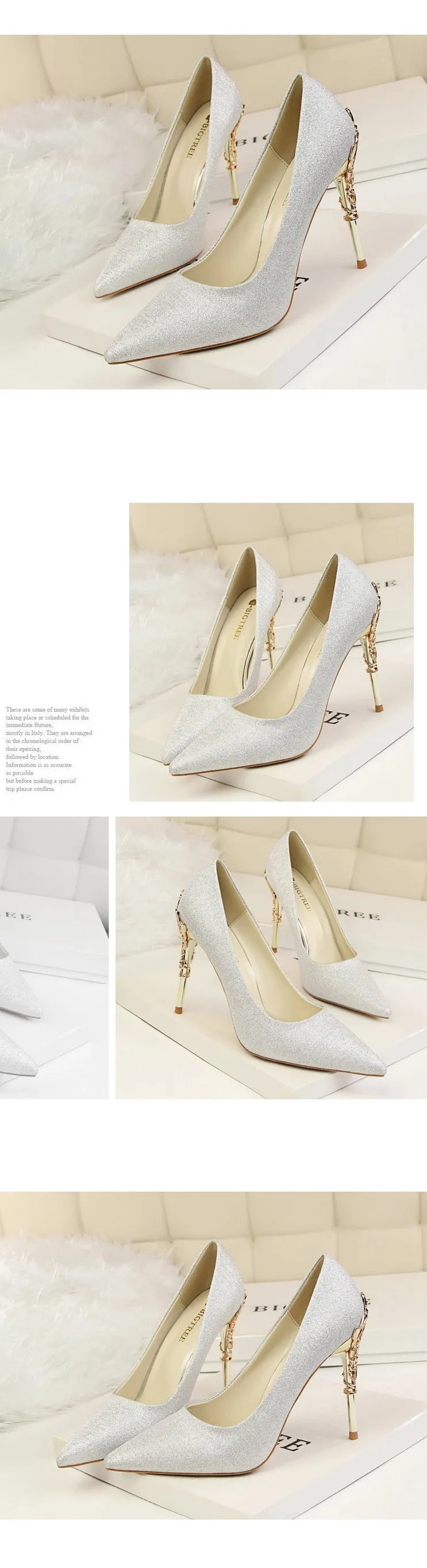 Thin Heel High Heels Pointed Toe Ladies Shoes