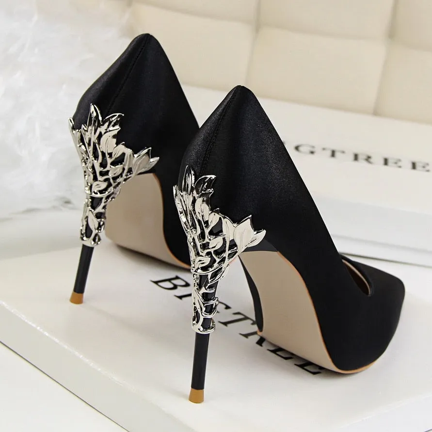 Thin Heel High Heels Pointed Toe Ladies Shoes