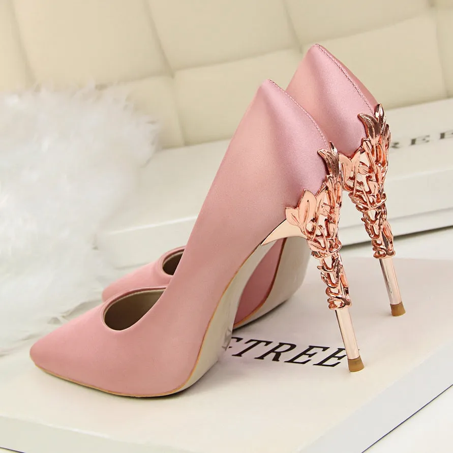 Thin Heel High Heels Pointed Toe Ladies Shoes