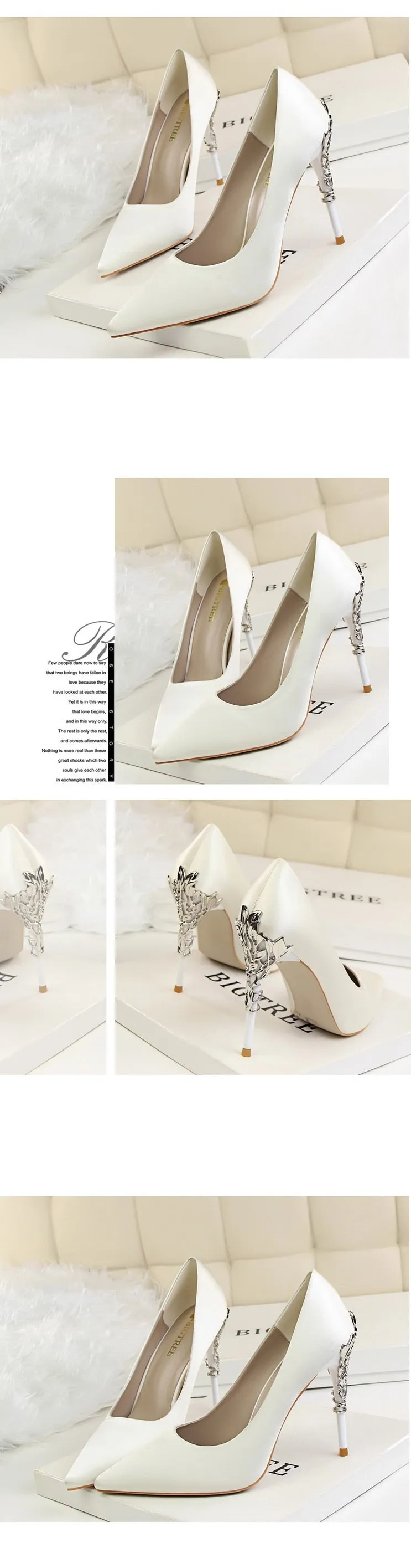 Thin Heel High Heels Pointed Toe Ladies Shoes