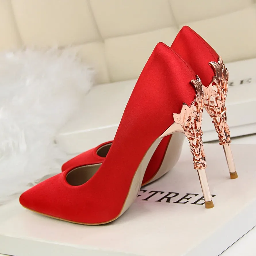 Thin Heel High Heels Pointed Toe Ladies Shoes