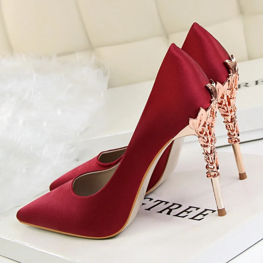 Thin Heel High Heels Pointed Toe Ladies Shoes