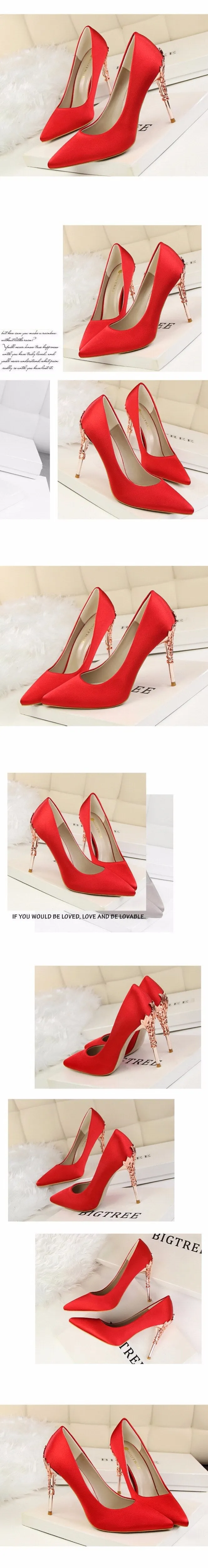 Thin Heel High Heels Pointed Toe Ladies Shoes