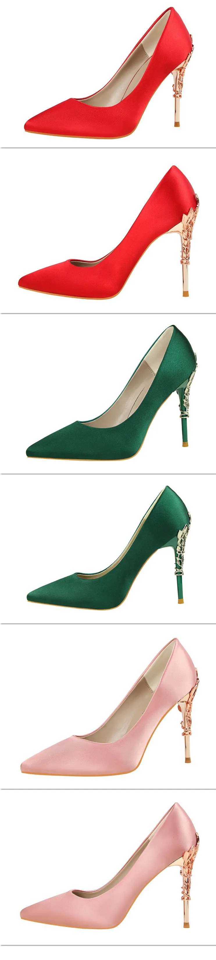 Thin Heel High Heels Pointed Toe Ladies Shoes