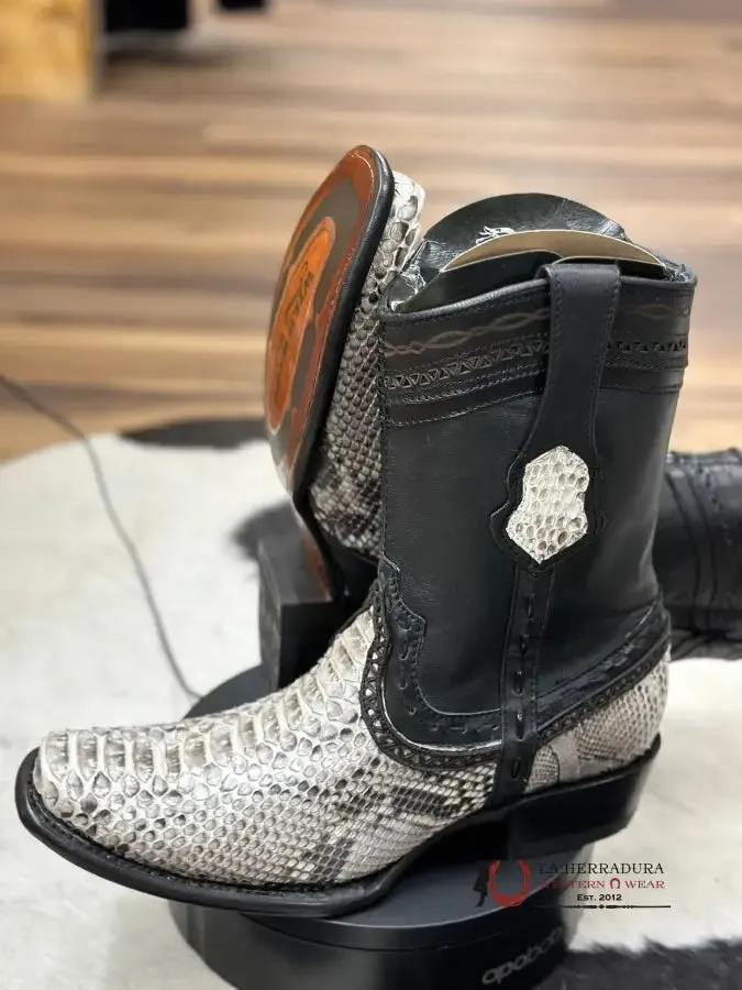 Wild West Short Dubai Boot Natural Python